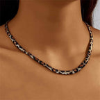 Leopard Print Choker Necklace