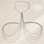 Minimalist Multi Layer Tassel Chest Body Chain