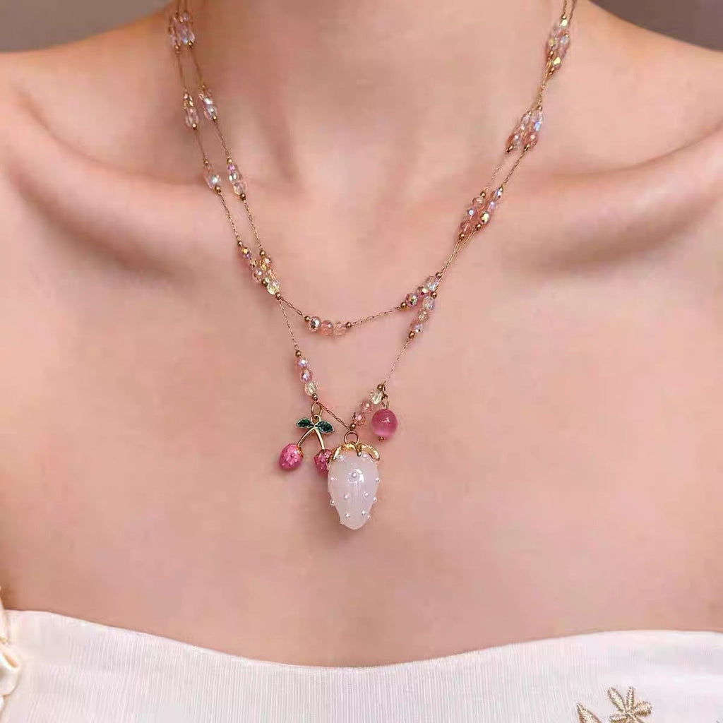 Vintage Gem Beaded Stackable Necklace