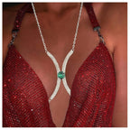 Minimalist Full Rhinestone Gem Chest Body Chain