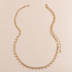 Faux Pearl Waist Chain Retro Multi Layer Geometric Body