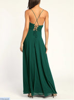 Halter Backless Maxi Formal Dress