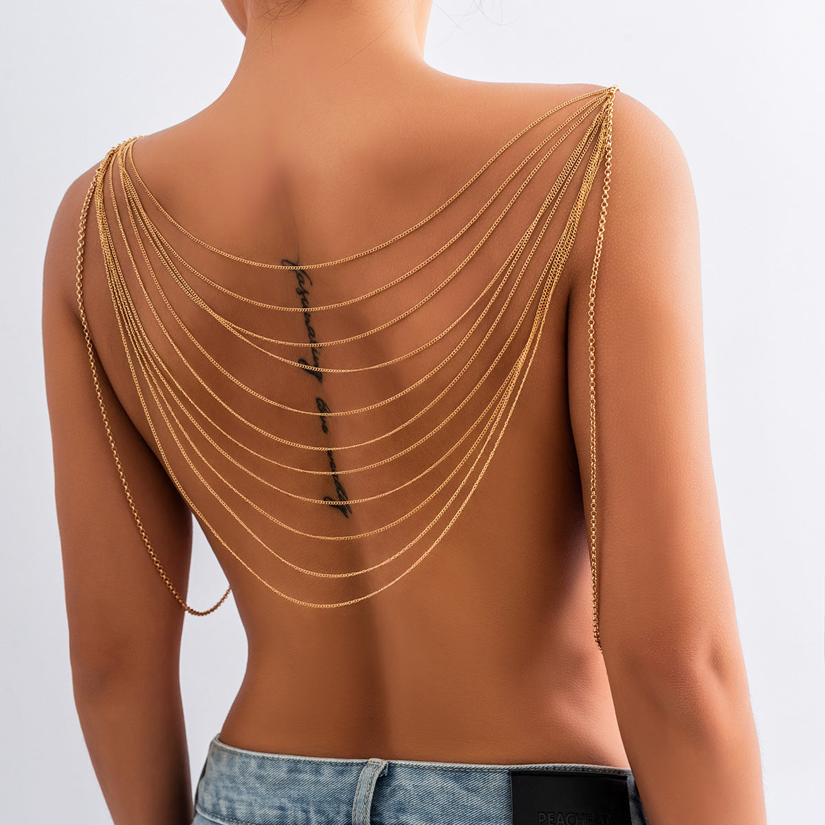 Metal Chain Tassel Back Body
