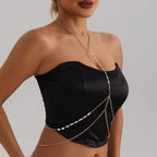 Metal Cross Thin Chain Body