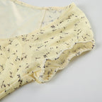 Vintage Floral Mesh Blouse