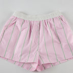 Loose Color Block Striped Shorts