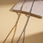 Rhinestone Geometric Body Chain Necklace