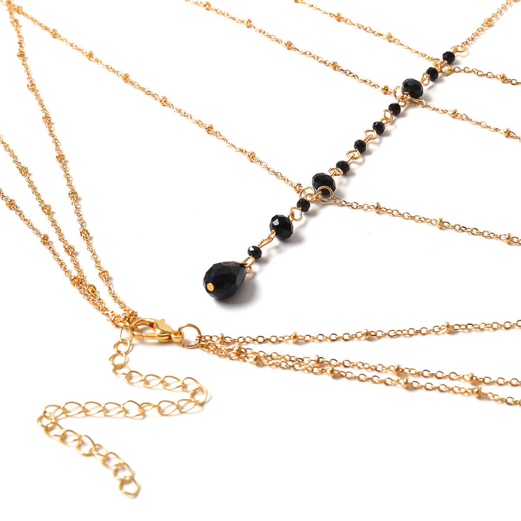 Multi Layer Crystal Minimalist Body Chain