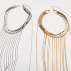 Multi Layer Metal Tassel Halter Body Chain