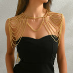 Tassel Halter Metal Shoulder Body Chain