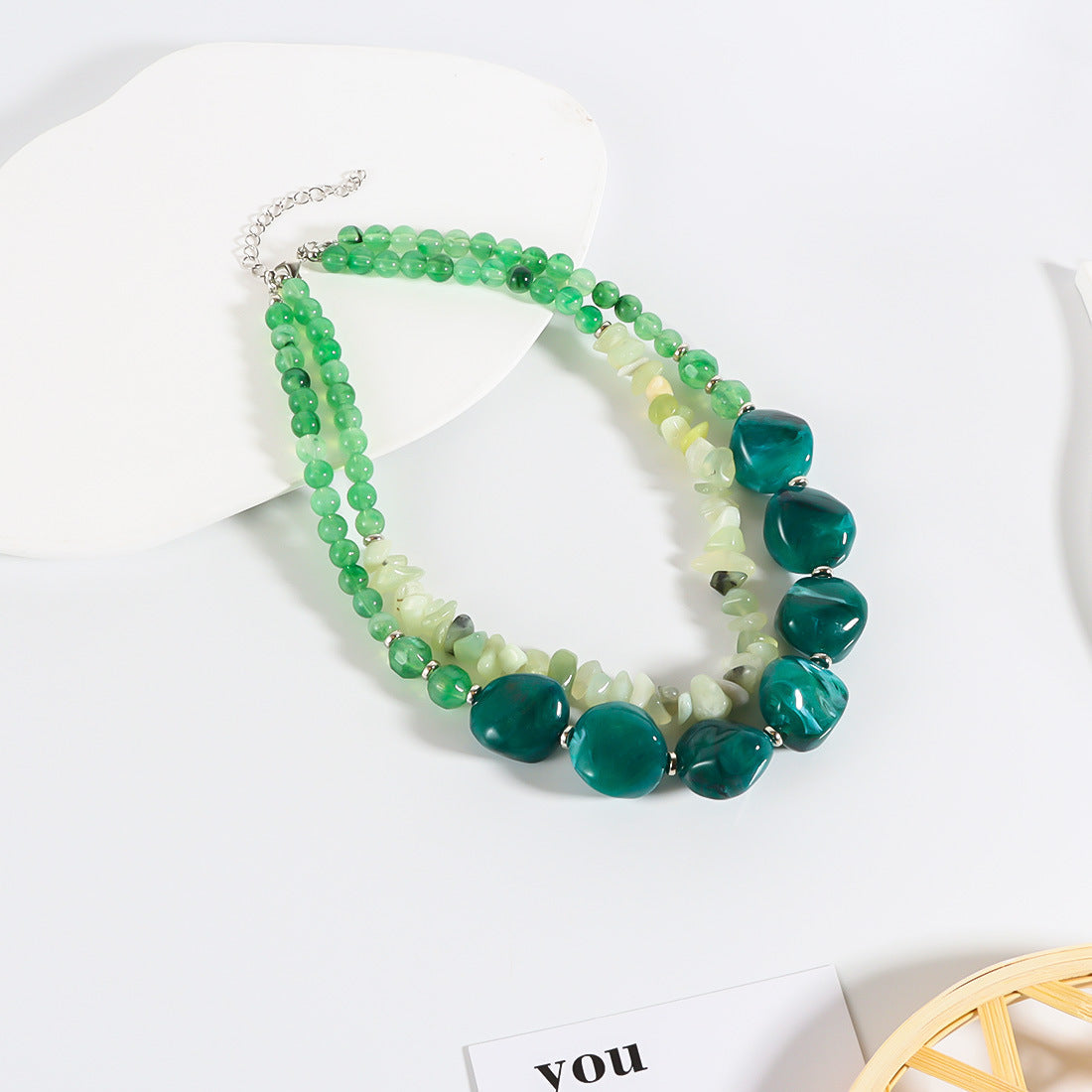 Boho Layered Beaded Stackable Necklace