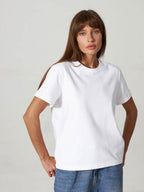 Minimalist Casual Solid Crew Neck T-Shirt