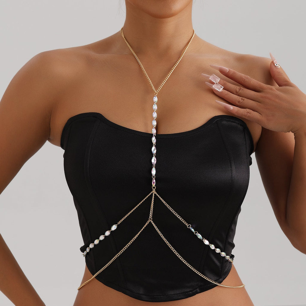 Metal Cross Thin Chain Body