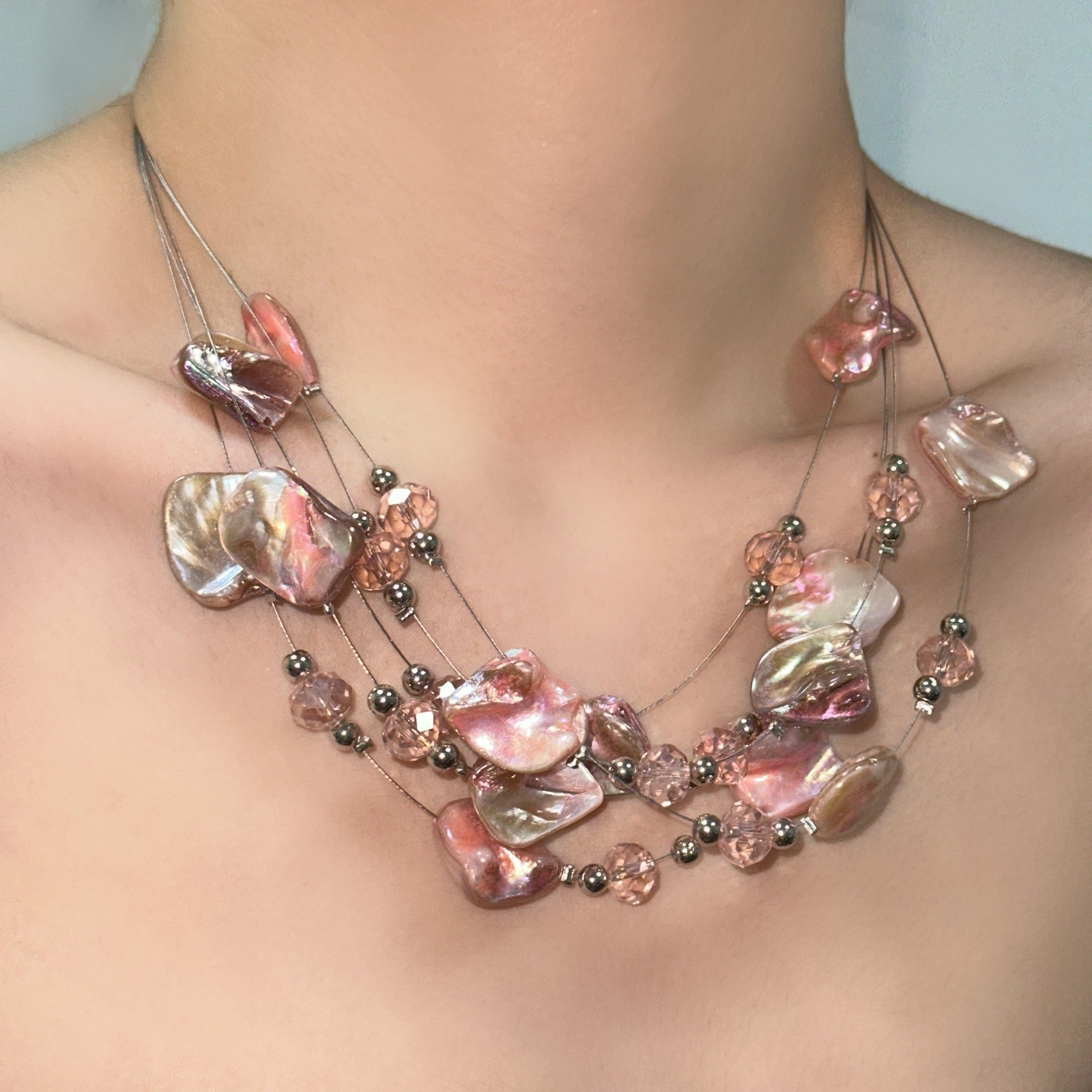 Shell Irregular Boho Minimal Necklace