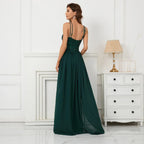 Green Off Shoulder Tassel Sequin Evening Dress Cross Back Party