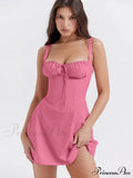 A-Line Party Up Backless Festive Spaghetti Sleeveless - Lace Mini Robe Strap Gown Elegant Dress