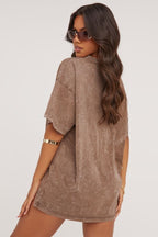 Loose Casual V Neck Vintage T-Shirt