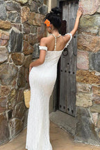 Sweet Temperament Sleeveless High Waist Thin Maxi Dress