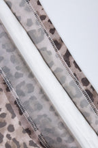 Casual Mesh Leopard Print Skirt