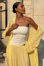 Casual Long Cardigan With Lantern Pants Two Piece Set