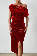 Off-The-Shoulder Bodycon Cocktail Dress