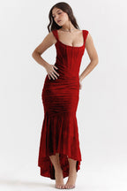 Stretch Mesh Jacquard Mermaid Formal Dress
