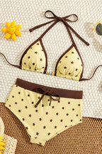 Star Print Bikini Two Piece Multicolor Sets