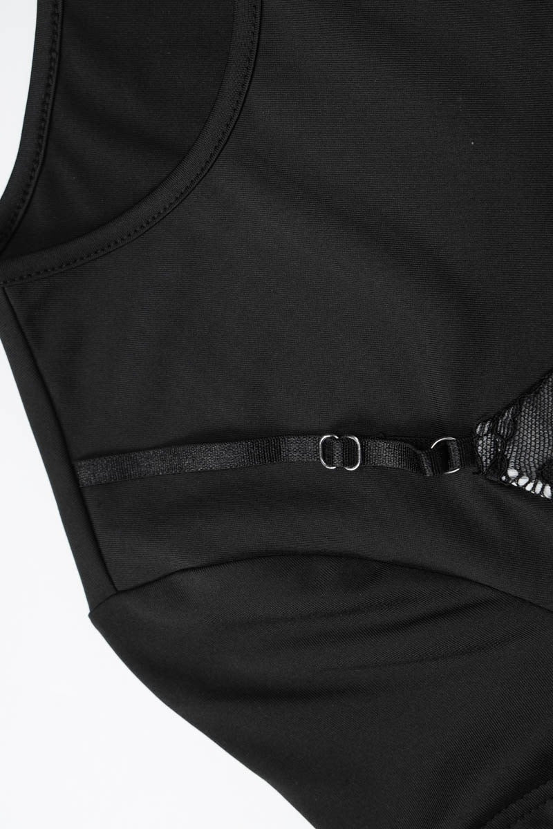 Slim Patchwork Fake Two Piece T-Shirt