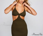 Absolute Bombshell Stylish Cutout Mini Dress
