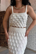 Scale Print Cami Set With Mini Skirt Two Piece