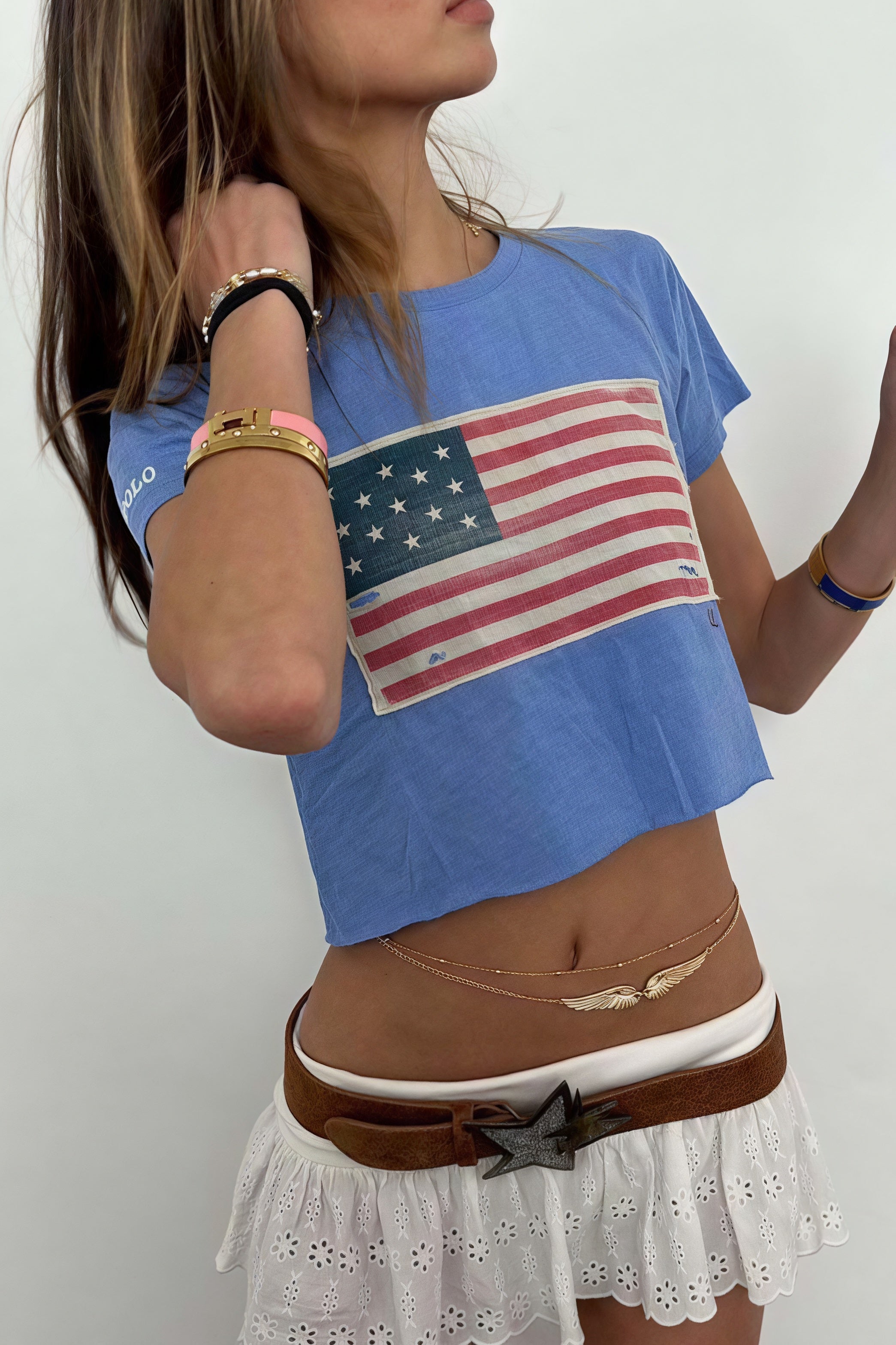 Y2K Street Printed Cropped T-Shirt