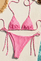 Vintage Polka Dot Tie Bikini Set