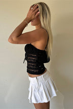 Sheer Lace Design Cami Top
