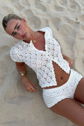 Cutout Comfy Top & Shorts Set