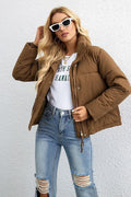 Short Stand Collar Puffer Coat