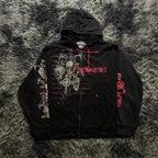 Affliction Gothic Skull Zipper Hoodie