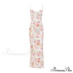 Agness Floral Stylish Maxi Bodycon Dress