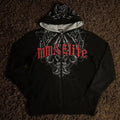 American Gothic Skull Large Zipper Hoodie