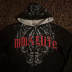 American Gothic Skull Large Zipper Hoodie