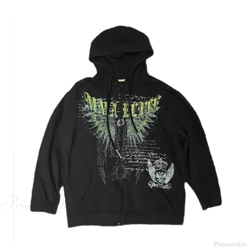 Angel Wing Functional Pleat Hoodie