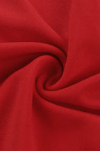 Asymmetric Neck Fitted Split Maxi Dress