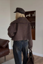 Relaxed Fit Lapel Casual Jacket