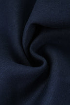 Contrast Drawstring Slim Knit Casual Pants