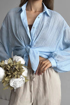 Solid Casual Long Sleeve Blouse