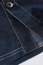Street Denim Cropped Blouse