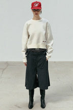 Casual Vintage Crew Neck Sweater