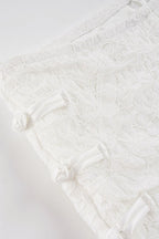 Frog Button Lace Bodycon Shorts