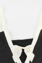 Cami Dress With Bow Detail Color-Block Bodycon Maxi