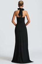 Backless High Slit Bodycon Maxi Dress