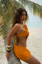 Floral Design Three Piece Swim Set